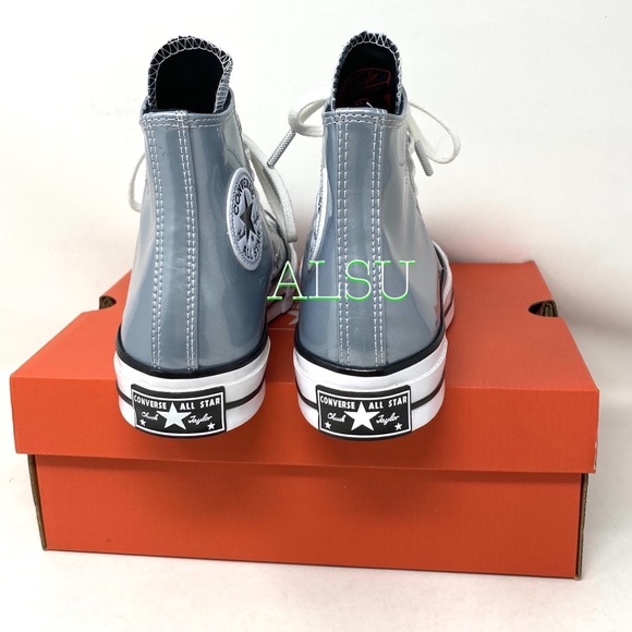 Converse Chuck 70 High Grey Silver Women Sneakers 568796C - Picture 3 of 8